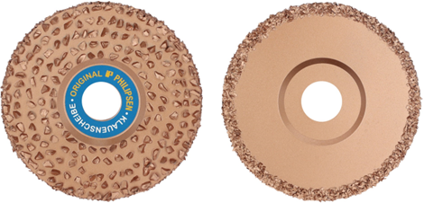 HOOF PAIRING DISC METAL D/SIDED 115MM